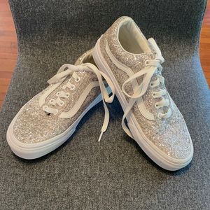 Gold Glitter Women’s Vans Size 6.5